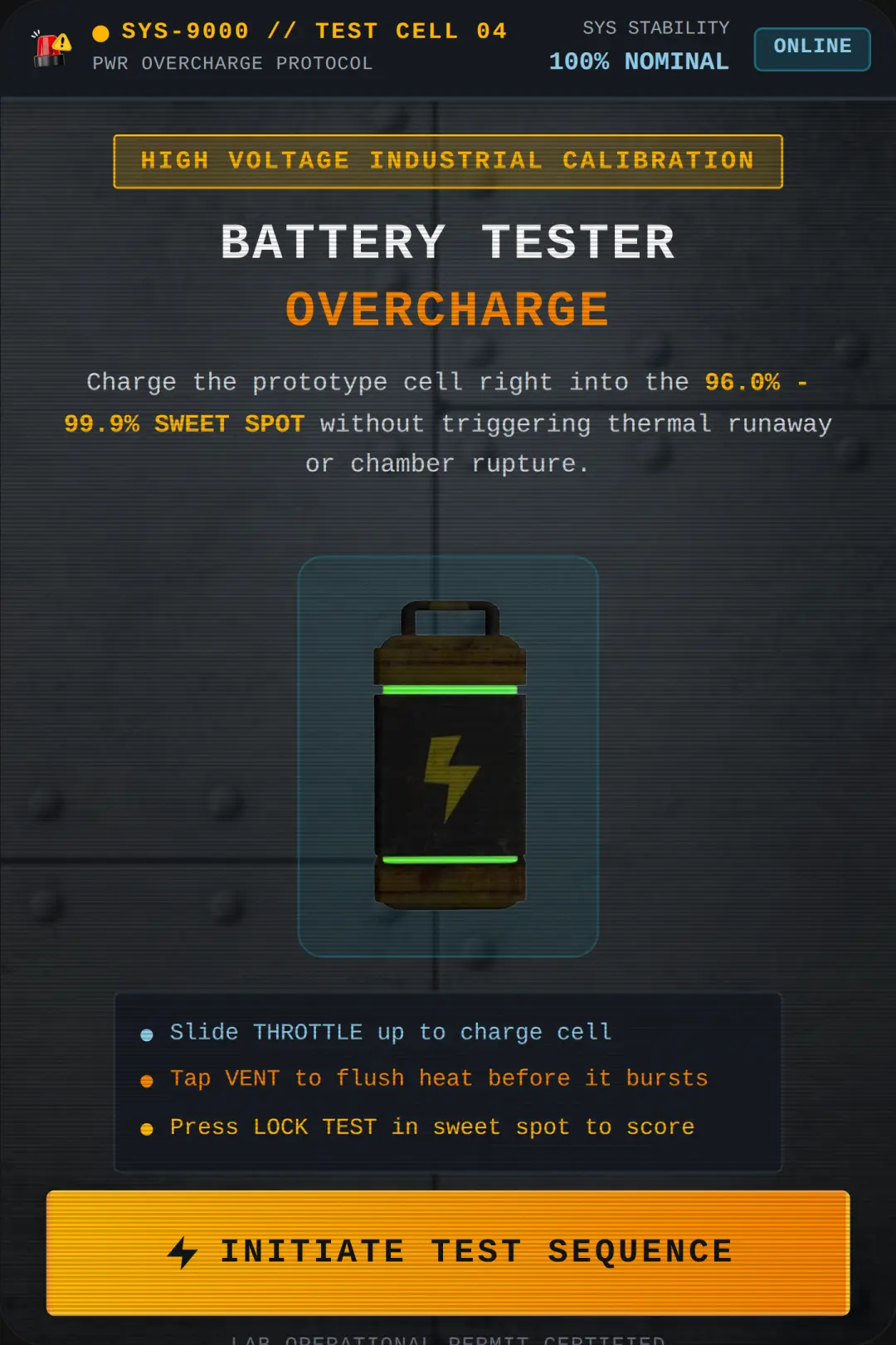 Battery Tester Overcharge cover