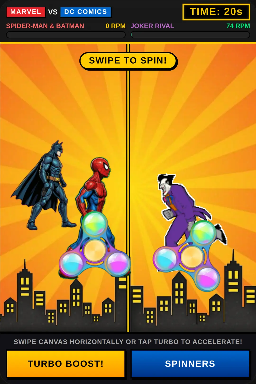 Spider-Man & Batman: Comic Spinner Clash cover