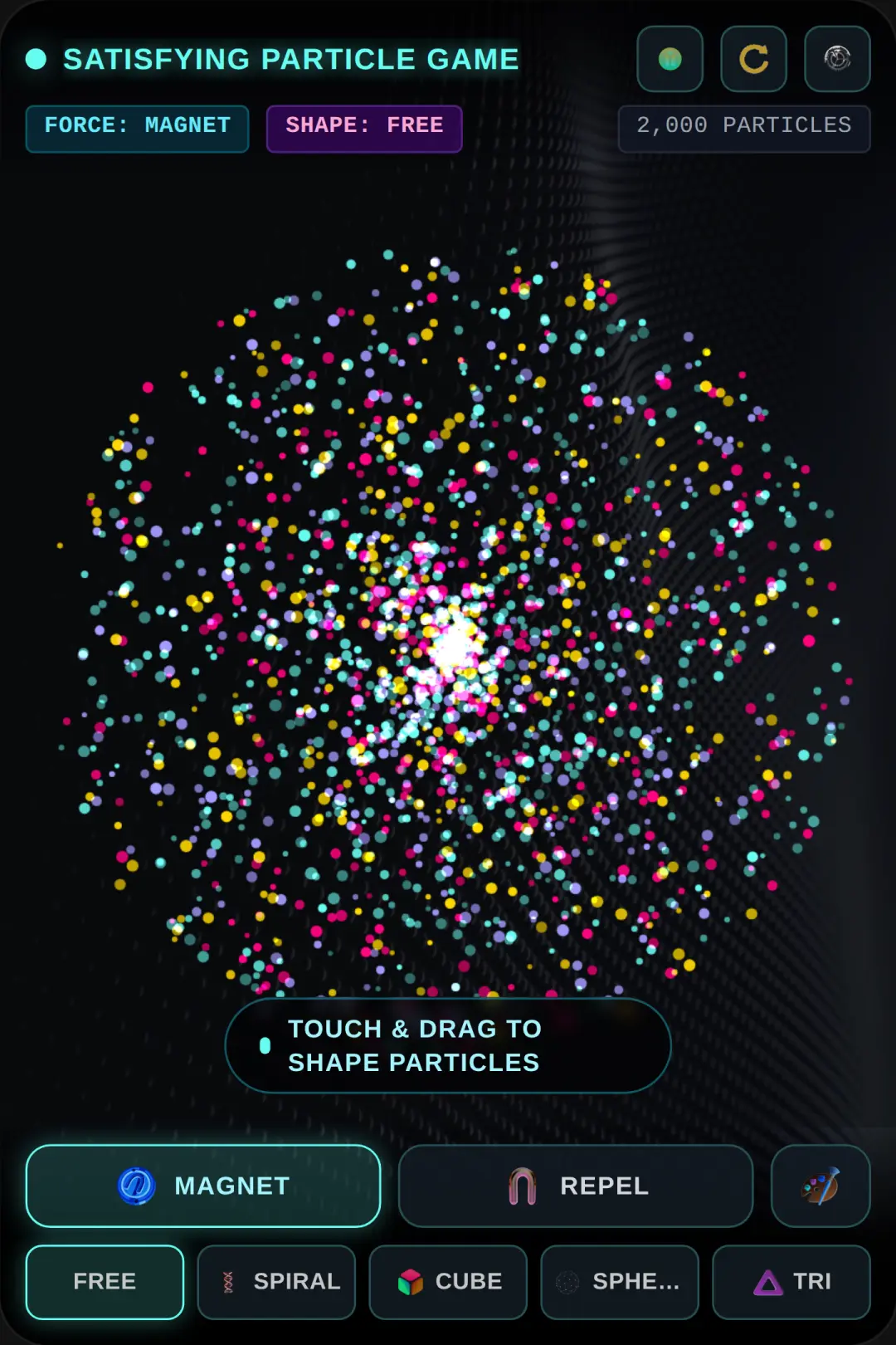 Satisfying Particle Game cover