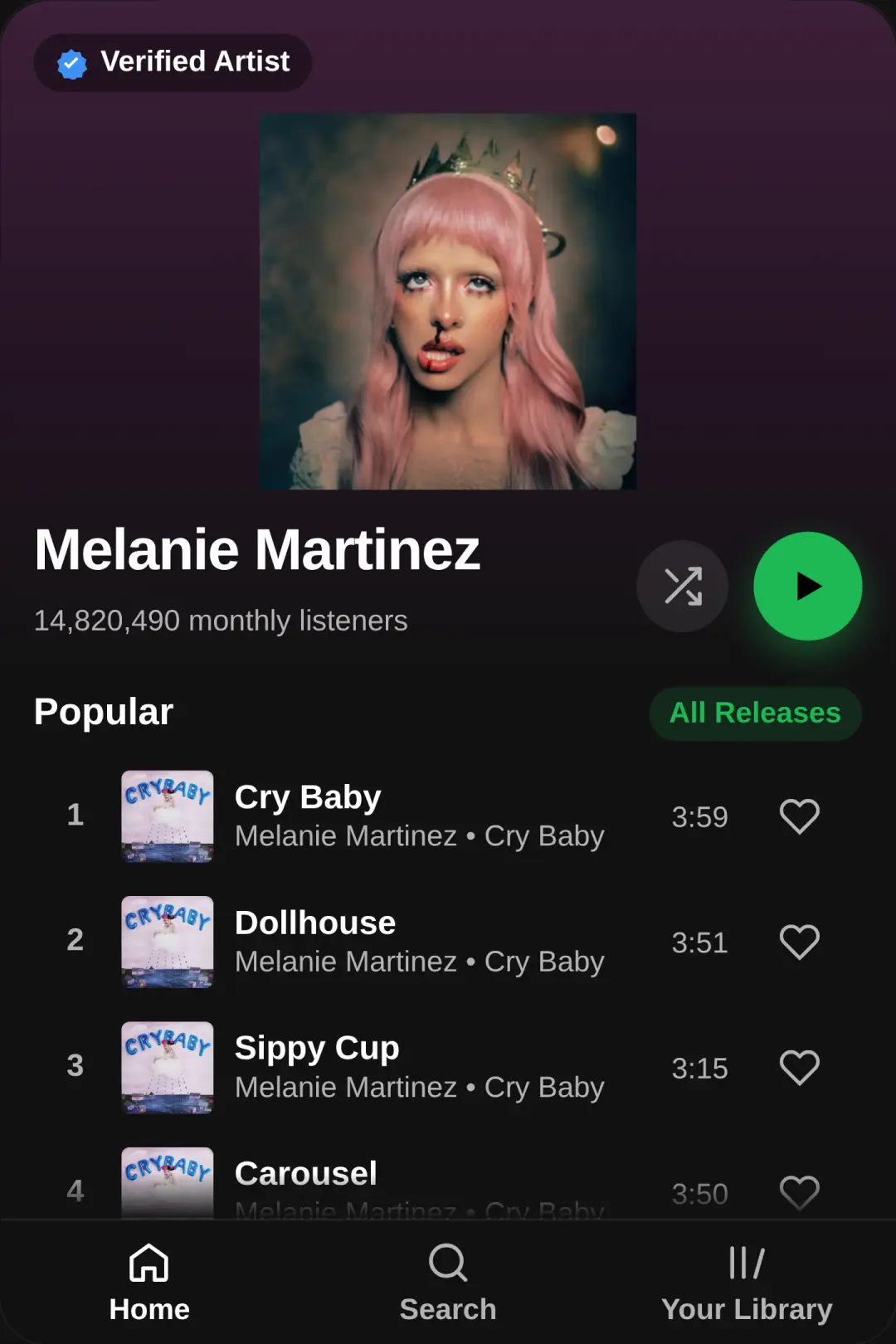 Melanie Martinez — Spotify cover
