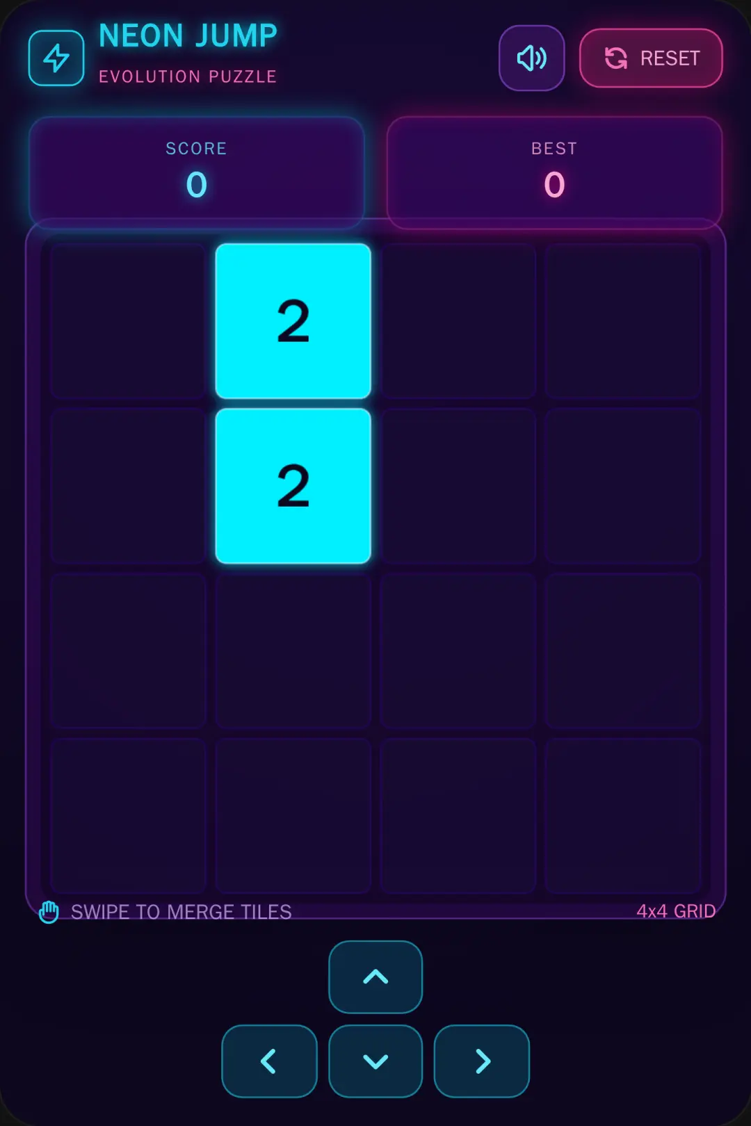 Neon Jump Tile Puzzle cover