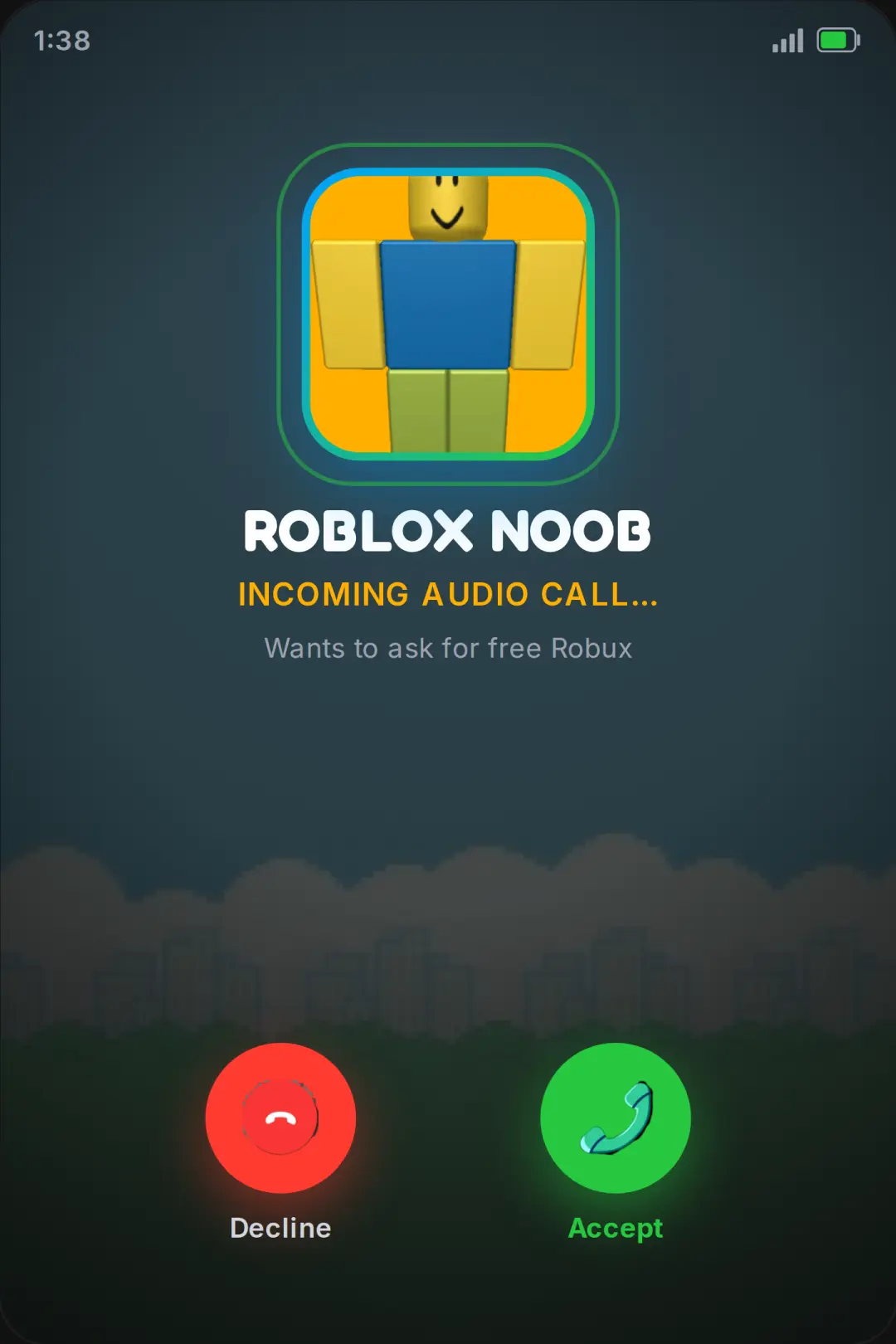 Call Roblox Noob cover