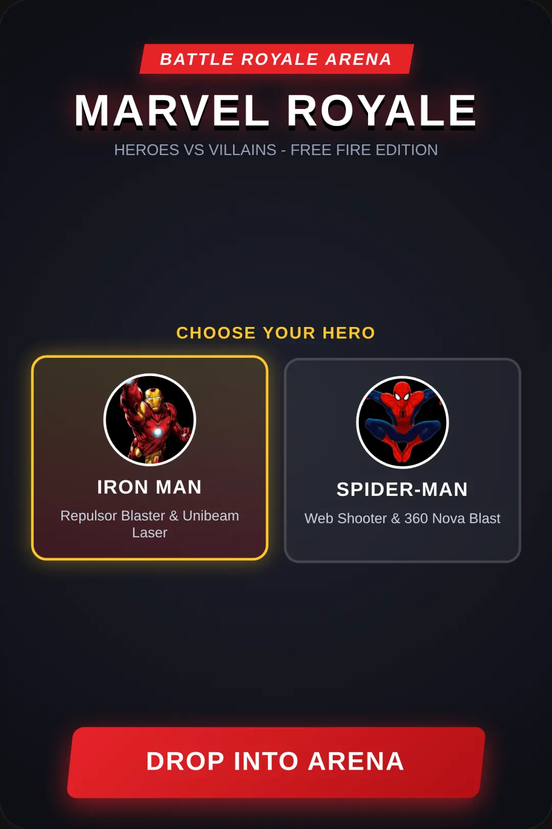 Marvel Royale: Heroes vs Villains cover