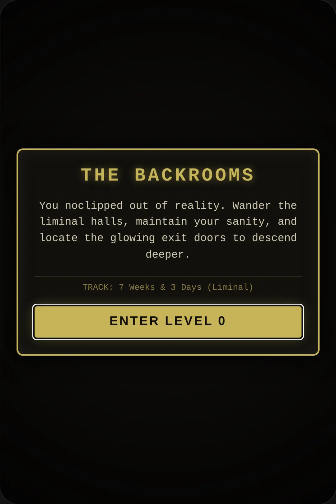 Backrooms: Liminal Descent cover