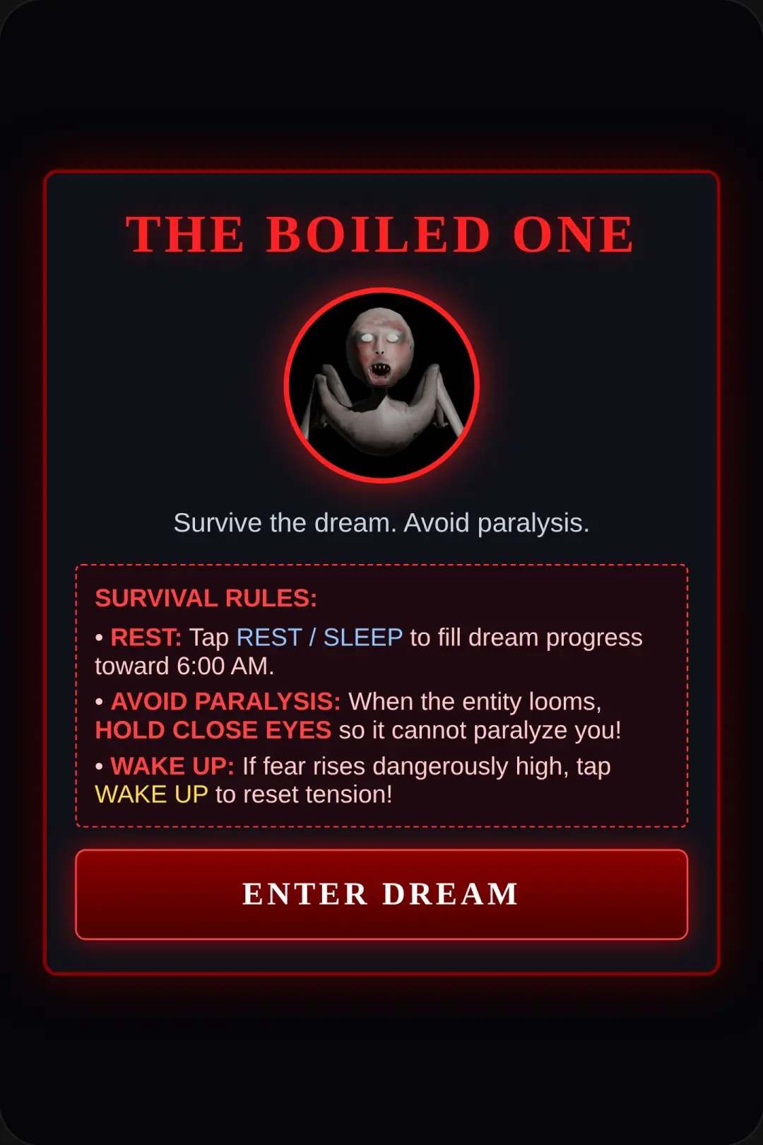 The Boiled One: Dream Paralysis cover