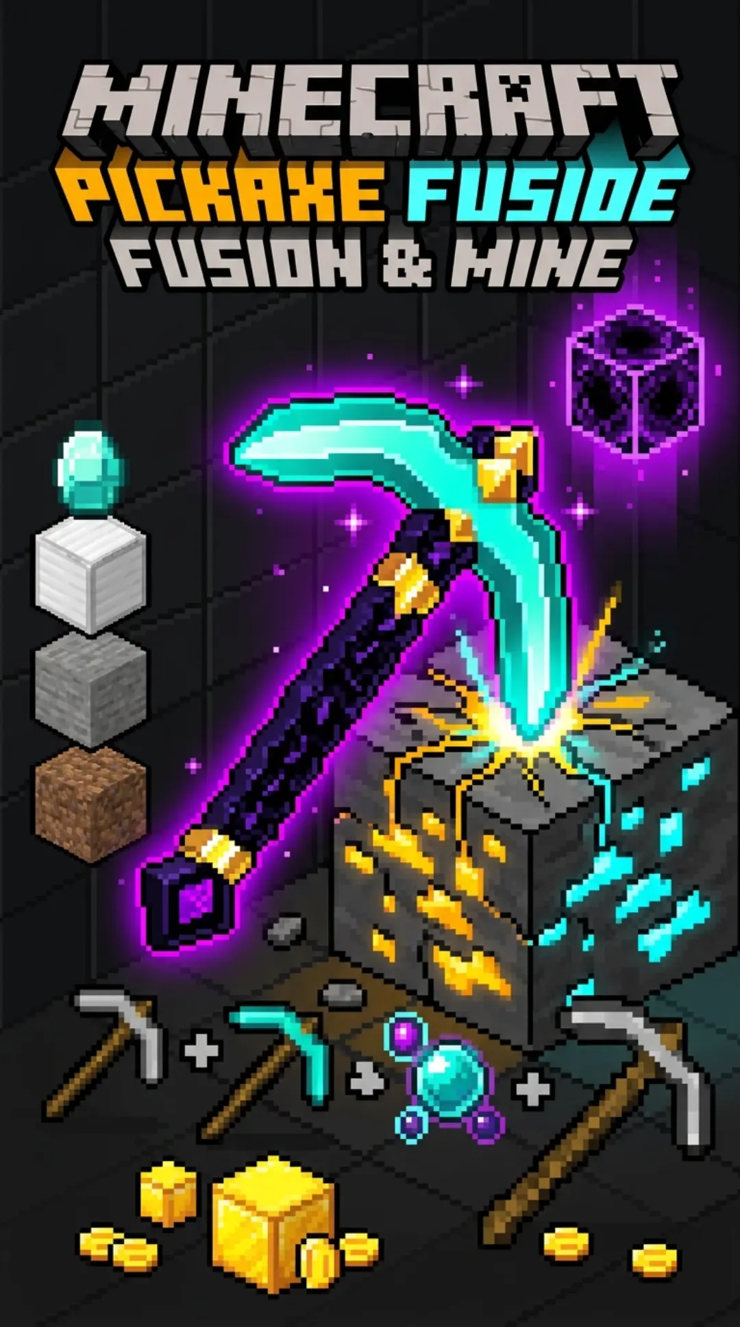 Minecraft Pickaxe Fusion & Mine cover