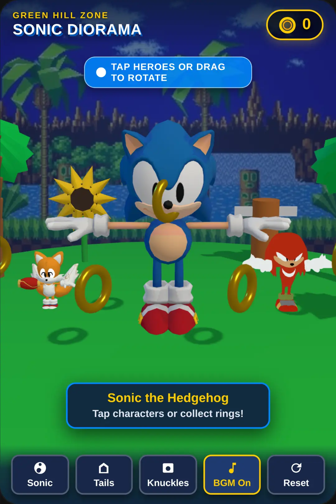 Sonic Green Hill Zone Diorama cover