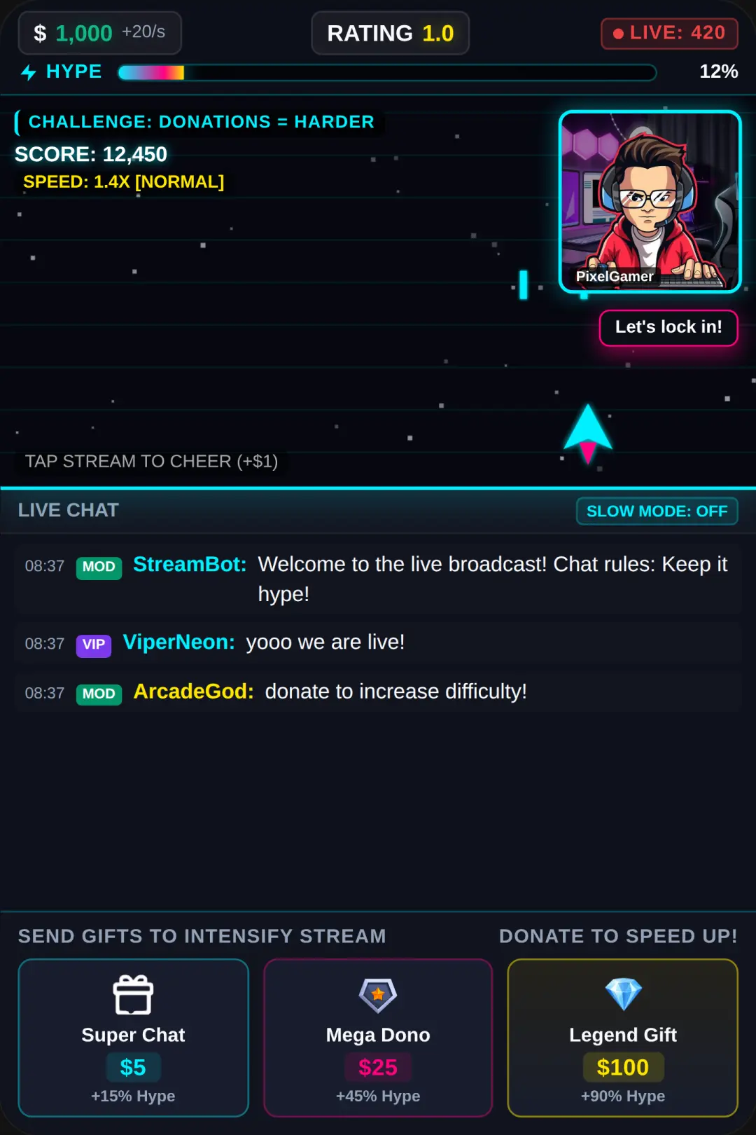 Streamer Live Hype Simulator cover