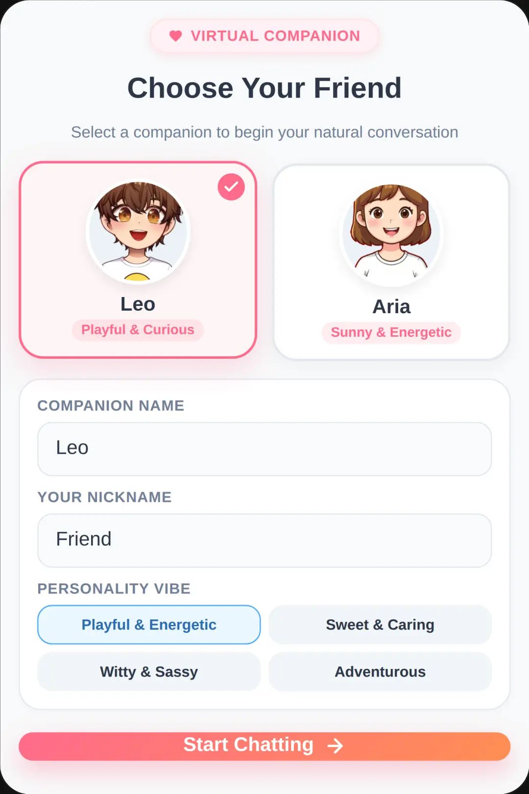 AI Companion Chat - Chat With Your Love 💝 cover