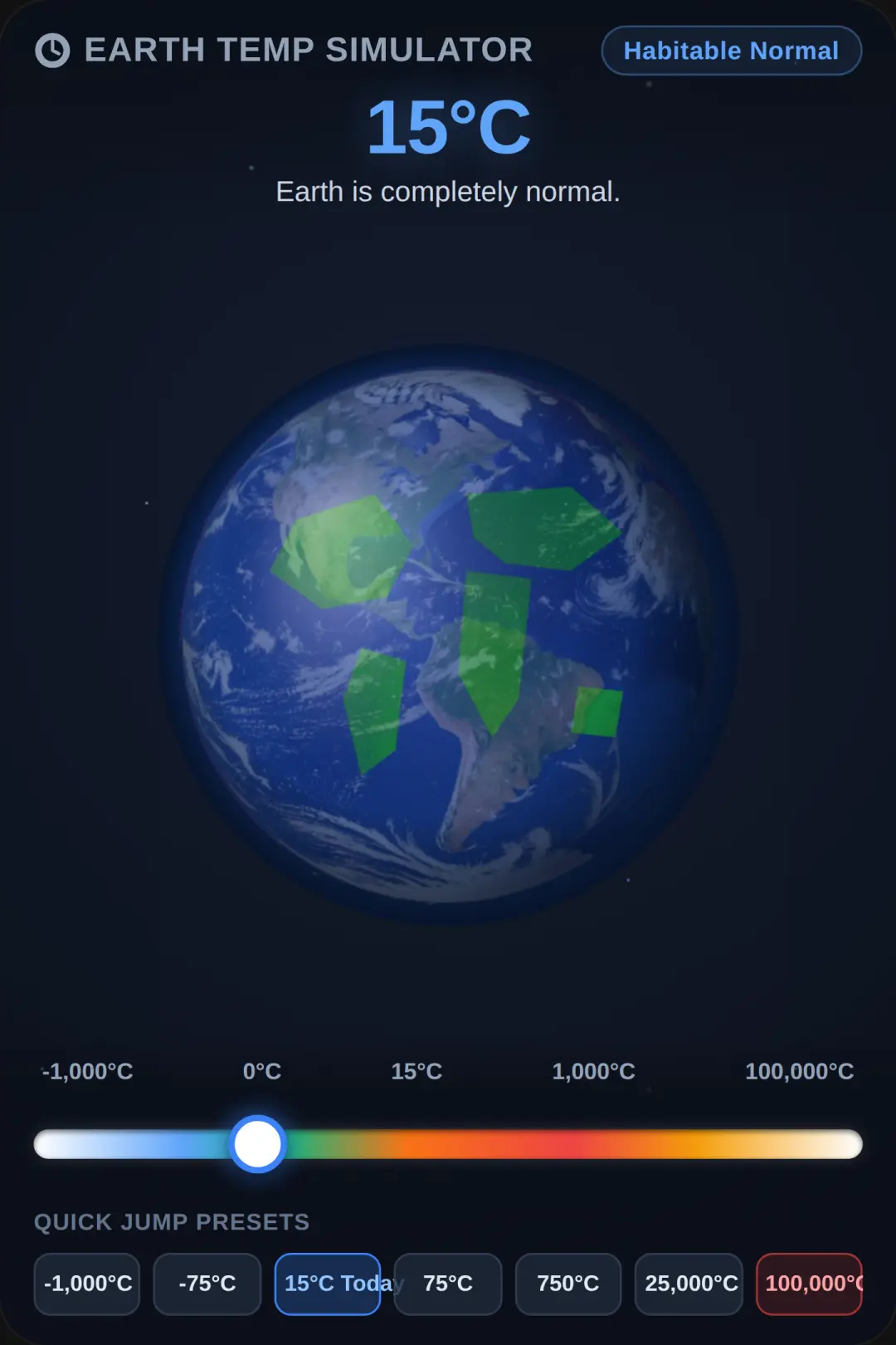 Earth Temperature Simulator cover