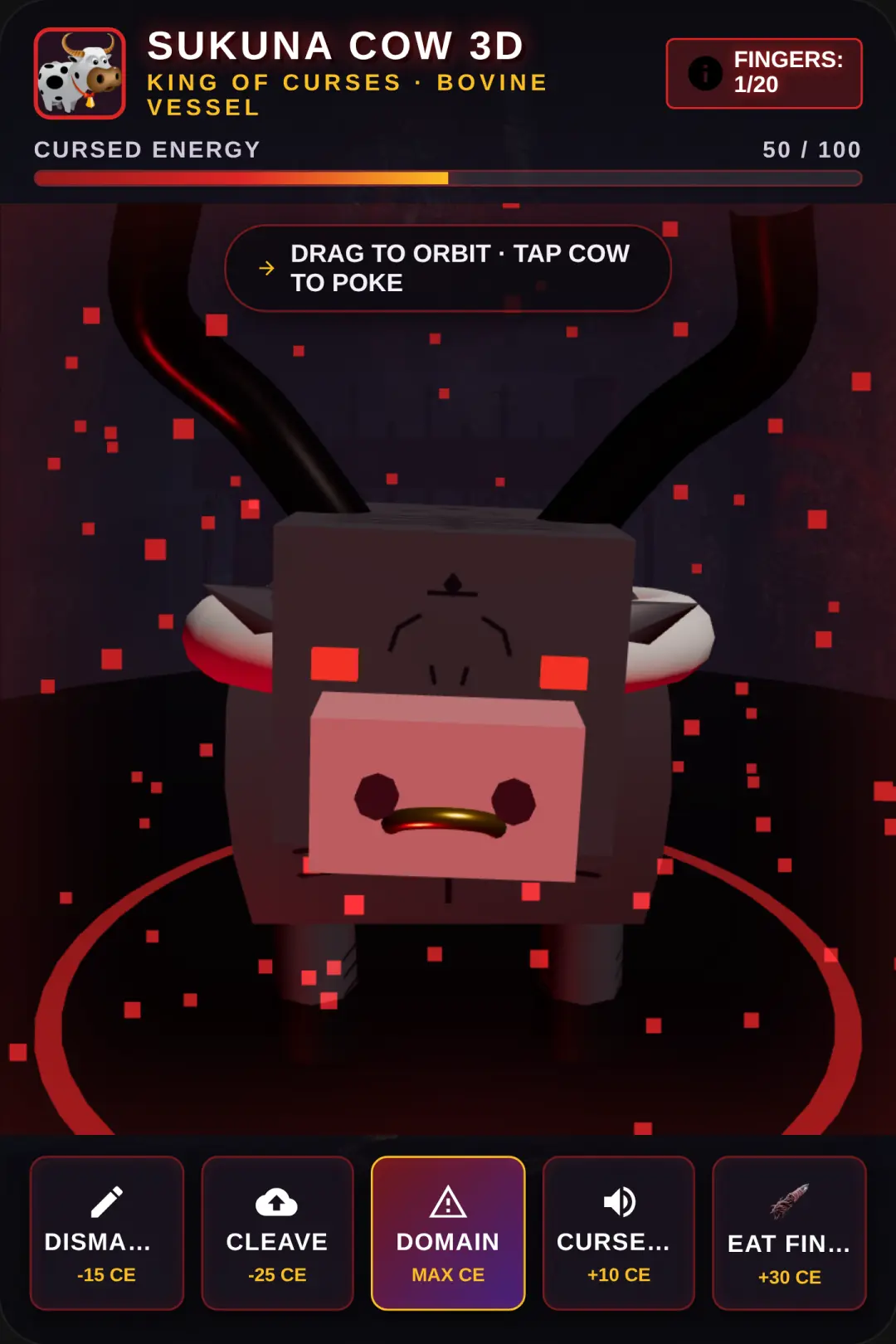 Sukuna Cow 3D cover