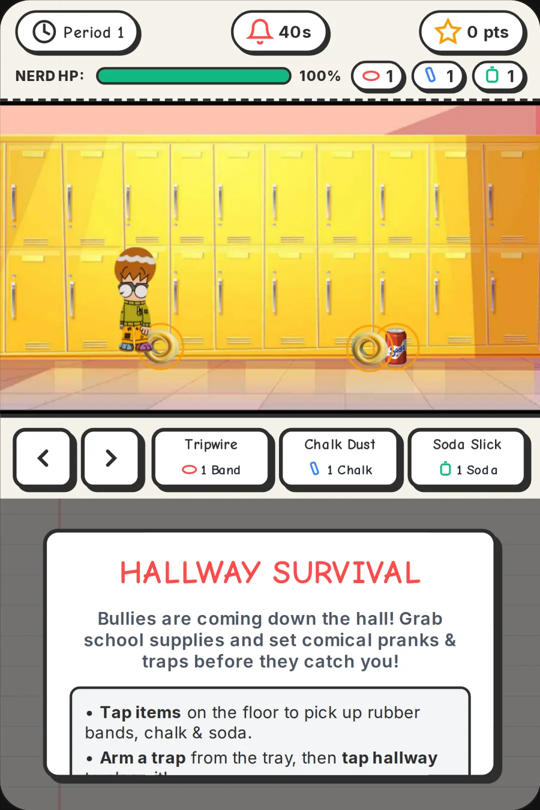 Nerd Hallway Defense cover