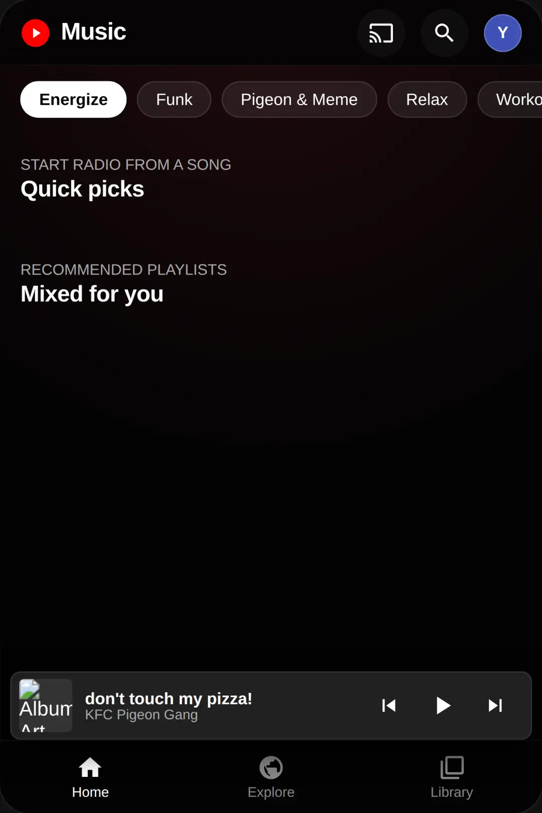 YouTube Music cover