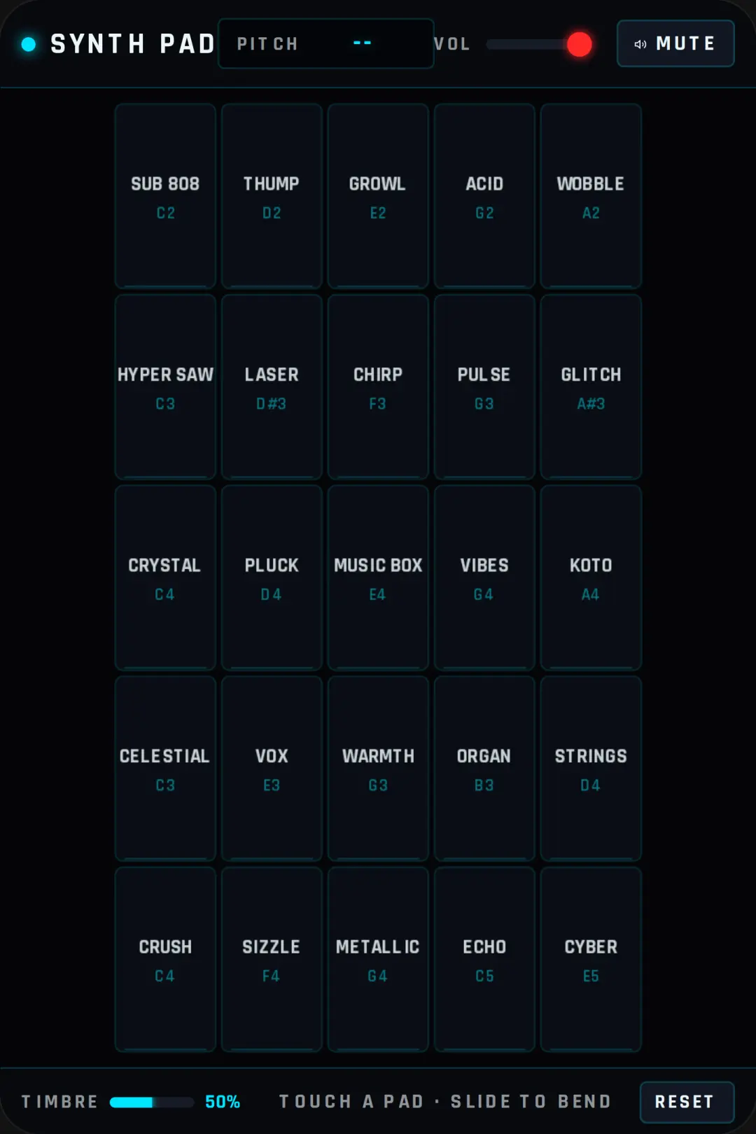SYNTH PAD cover