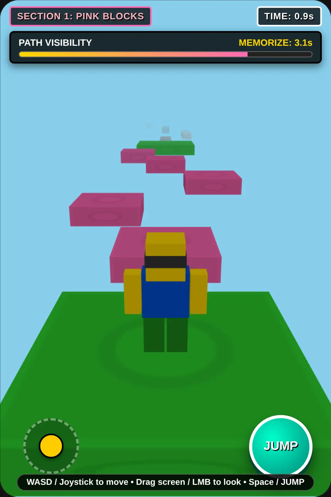 Roblox Blindfolded Memory Obby cover