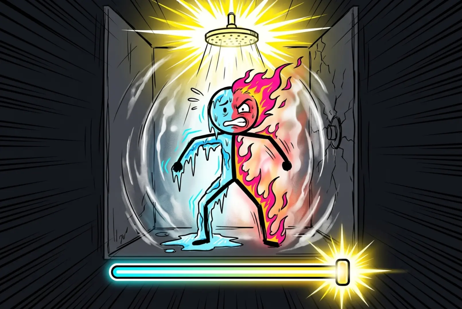 Stickman Shower: 0 to Infinity