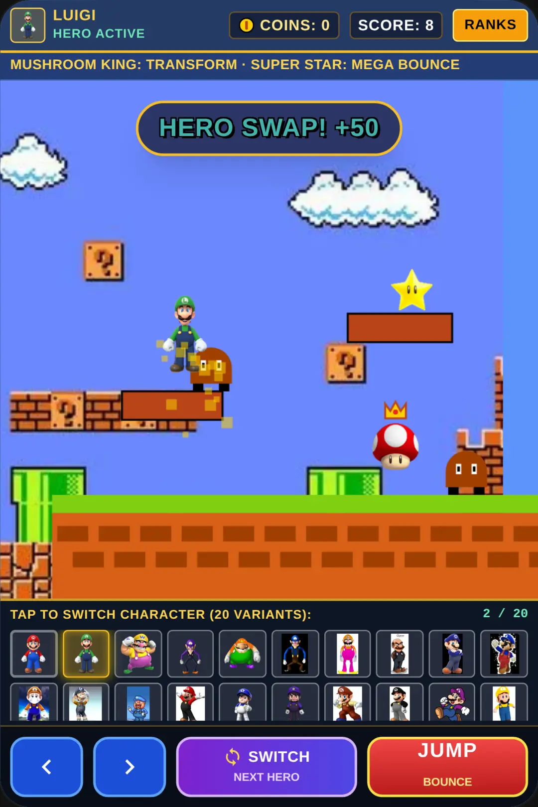 Super Mario Character Switch cover