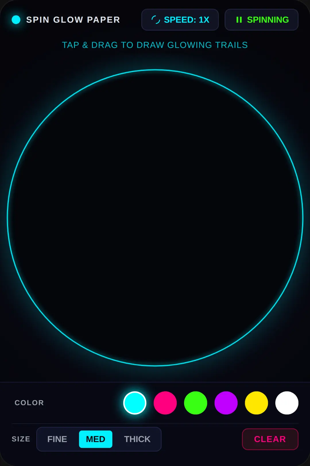 Spin Glow Paper cover
