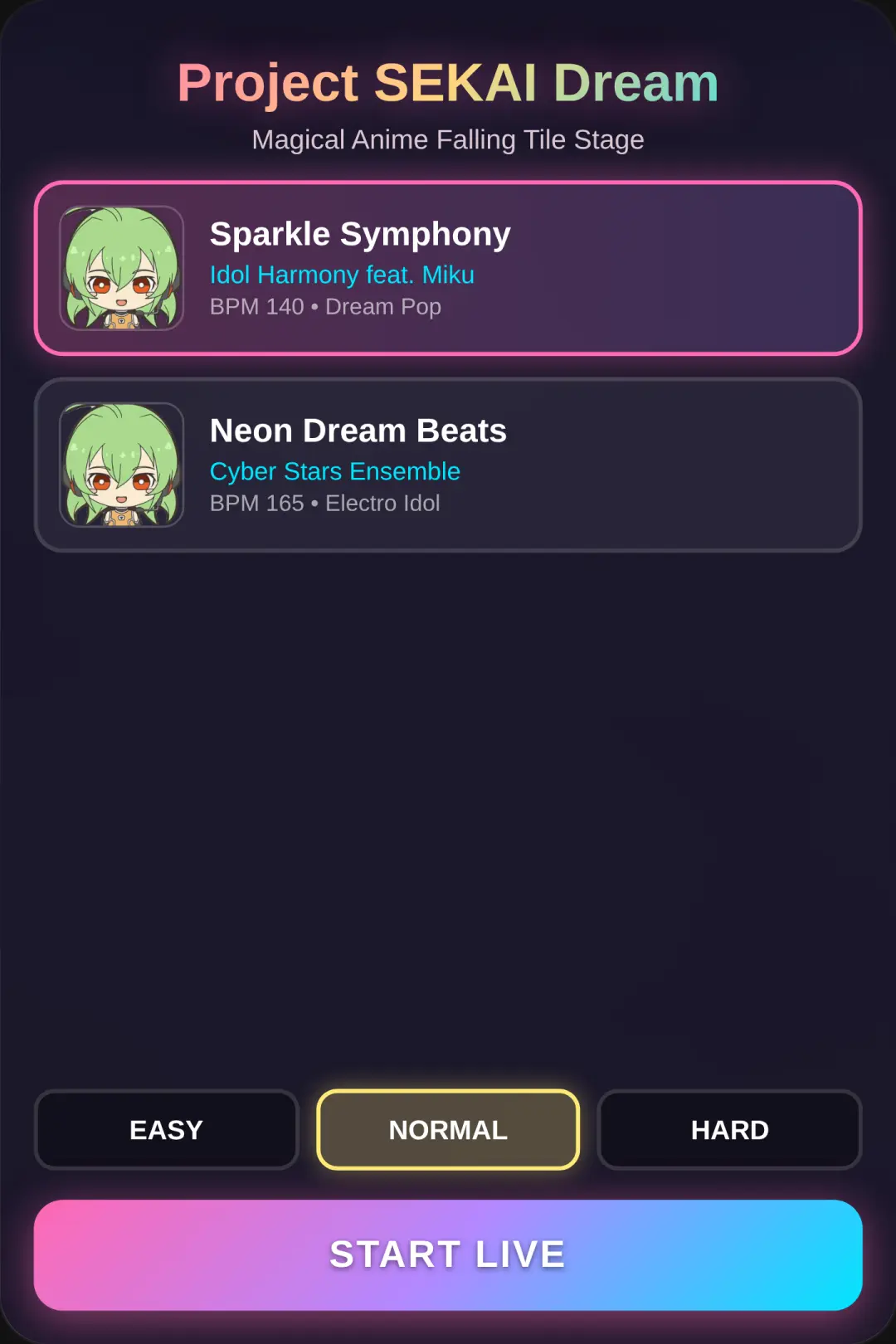 Project Dream SEKAI - Rhythm Stage cover