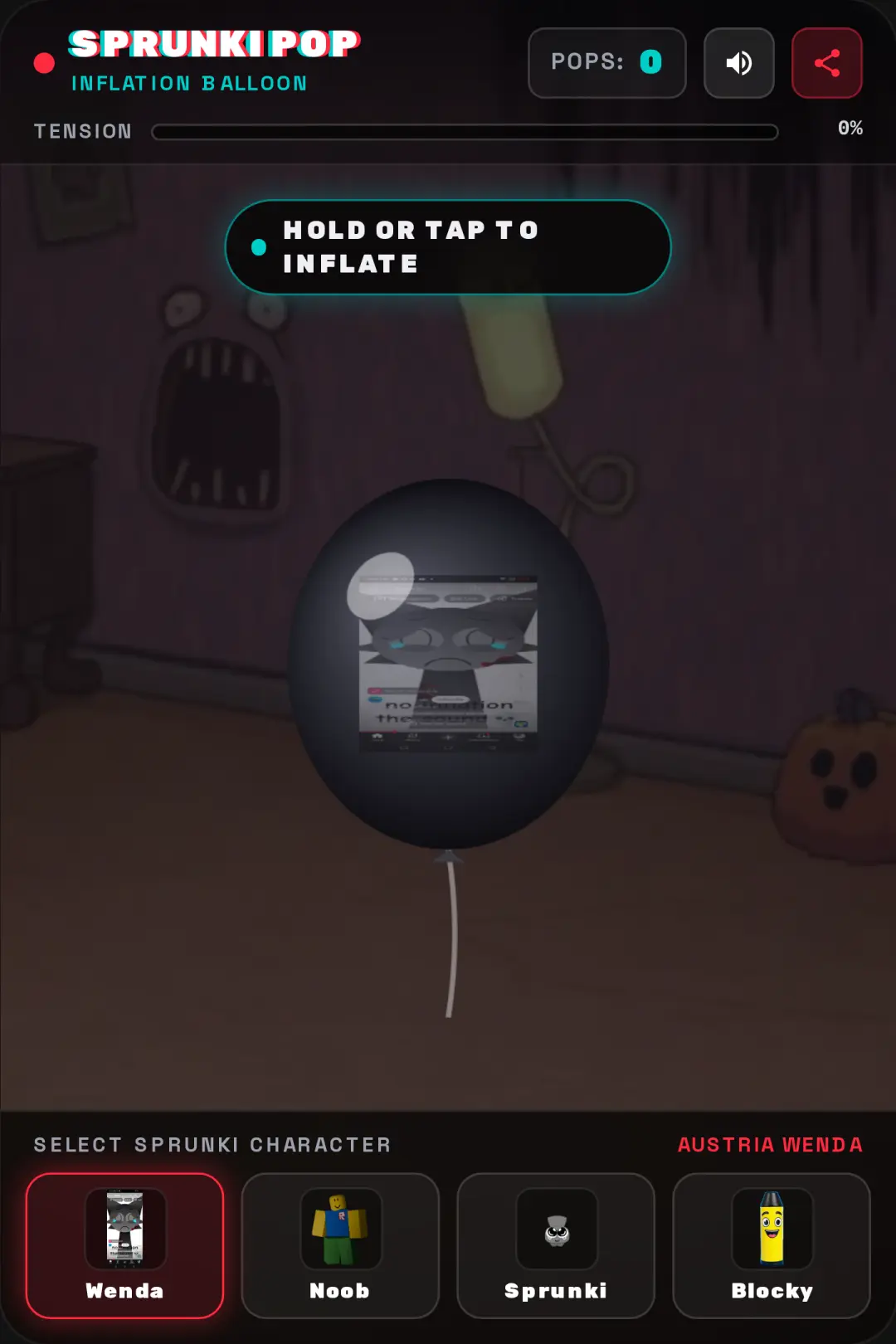 Sprunki Balloon Pop cover