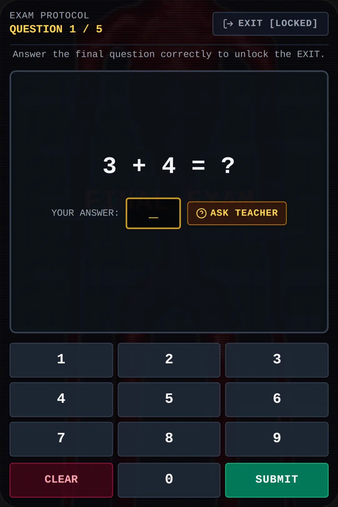 Math Class: The Final Exam cover