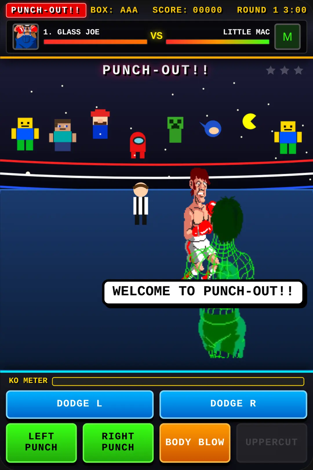 PUNCH-OUT!! ARCADE prototype test (full game not release yet) cover