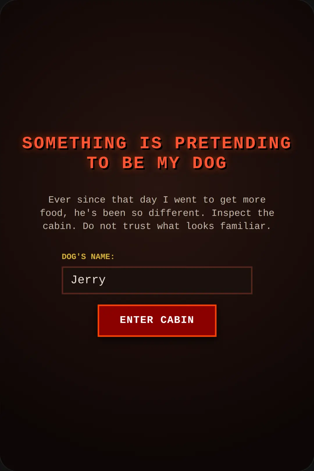 Something Is Pretending To Be My Dog cover