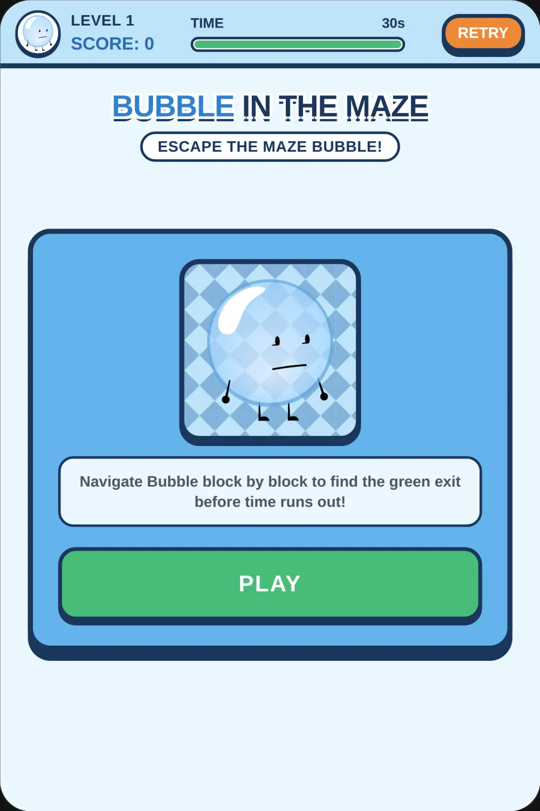 Escape The Maze Bubble! cover