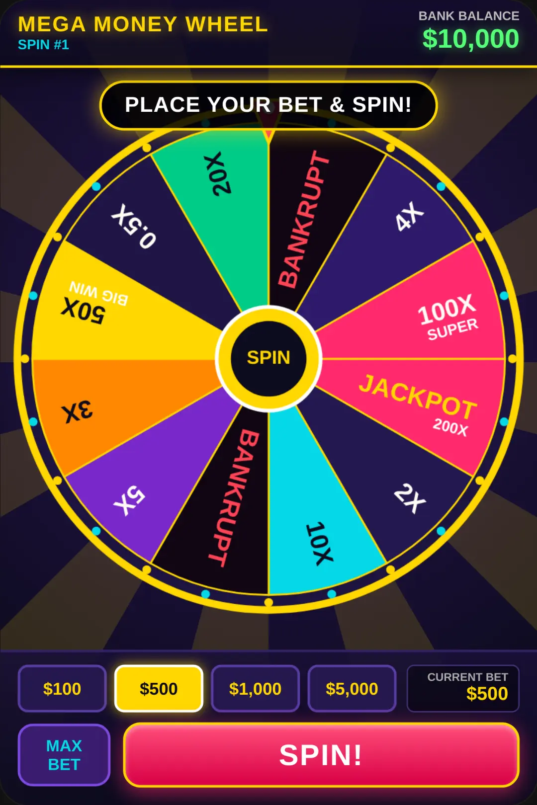 Mega Money Wheel cover