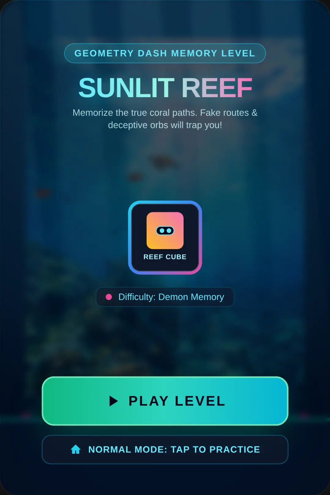 Sunlit Reef - Ocean GD Memory Level cover
