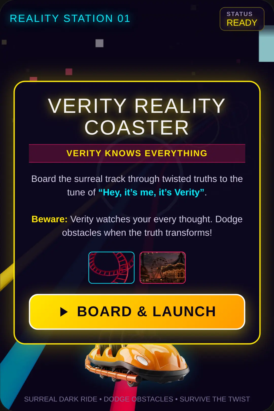 Verity Reality Roller Coaster cover