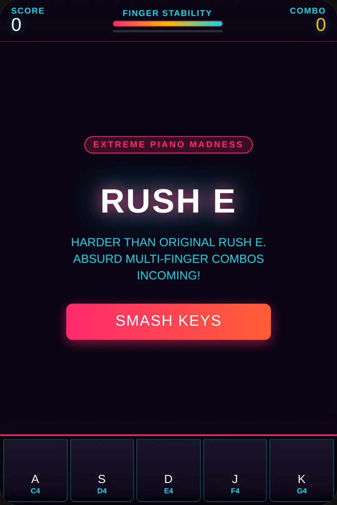RUSH E: IMPOSSIBLE PIANO cover