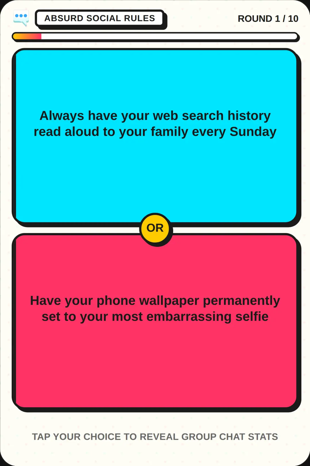 Would You Rather: Group Chat Dilemmas cover