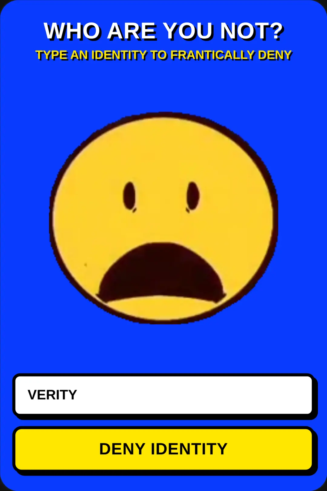 I'M NOT VERITY cover