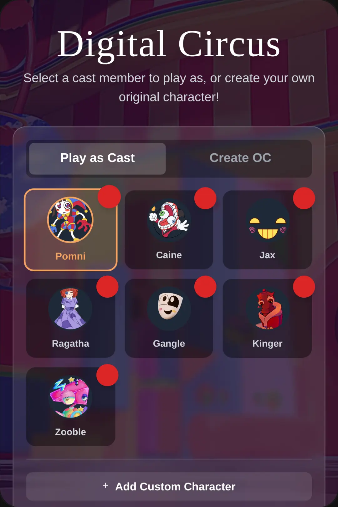 Digital Circus Roleplay cover