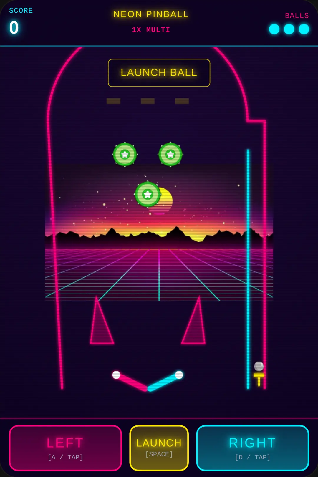 Neon Retro Pinball Arcade cover