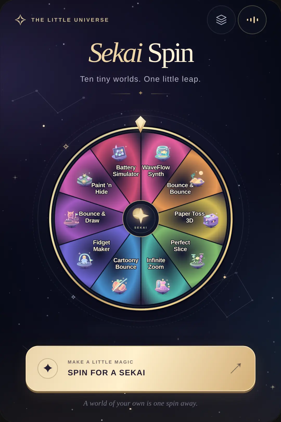 Spin Your First Sekai — New Recipes cover