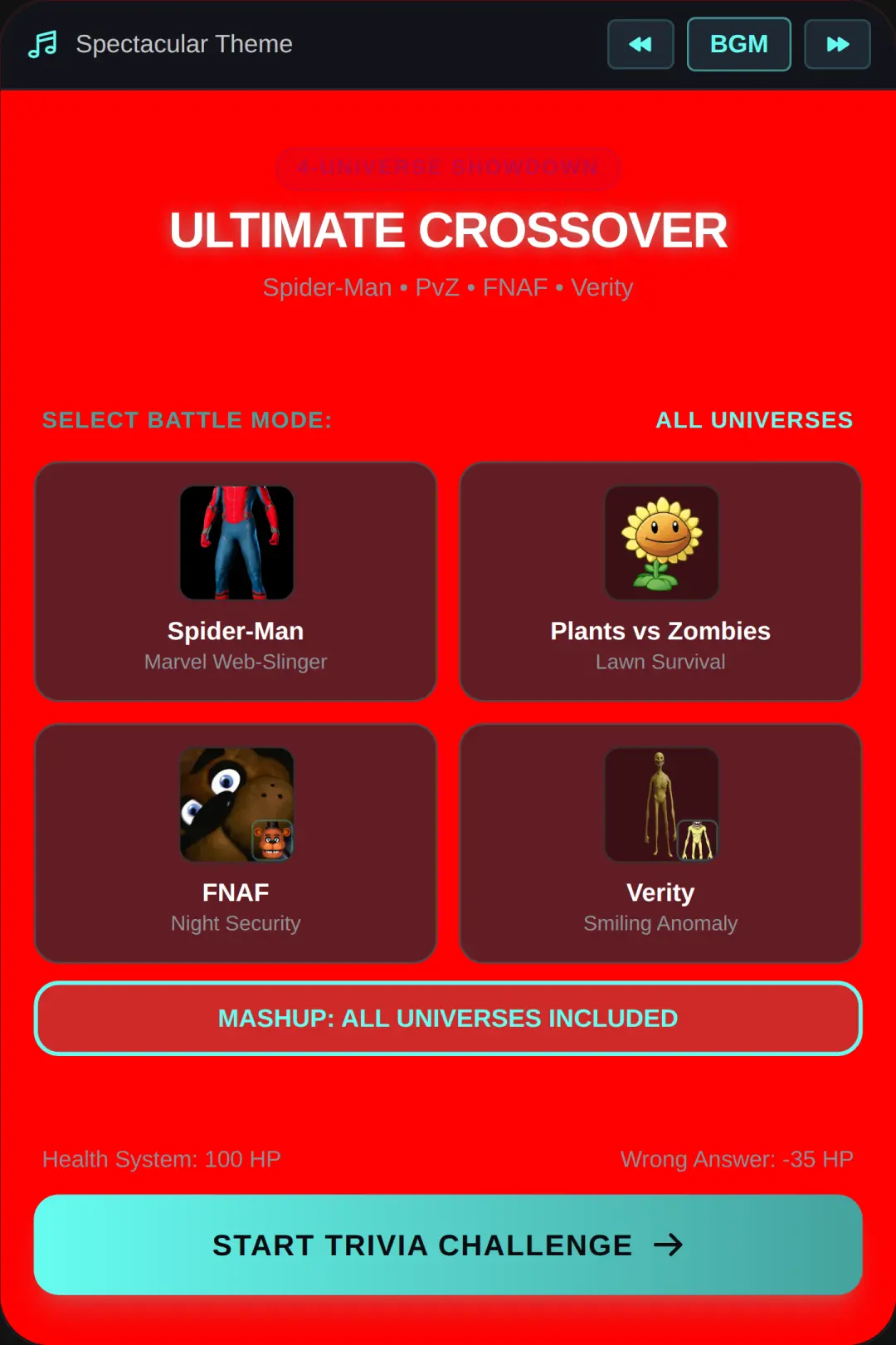 Ultimate Crossover Trivia cover