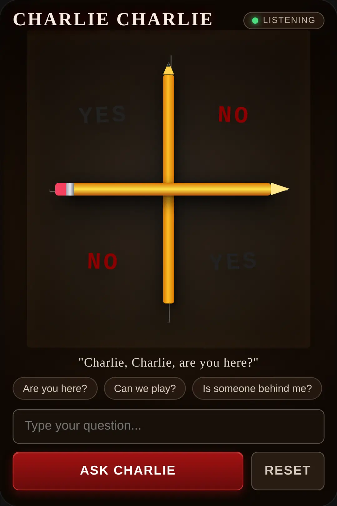 Charlie Charlie cover