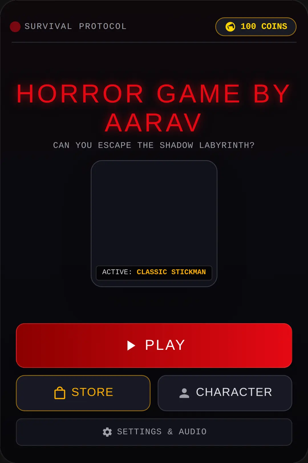 HORROR GAME BY AARAV cover