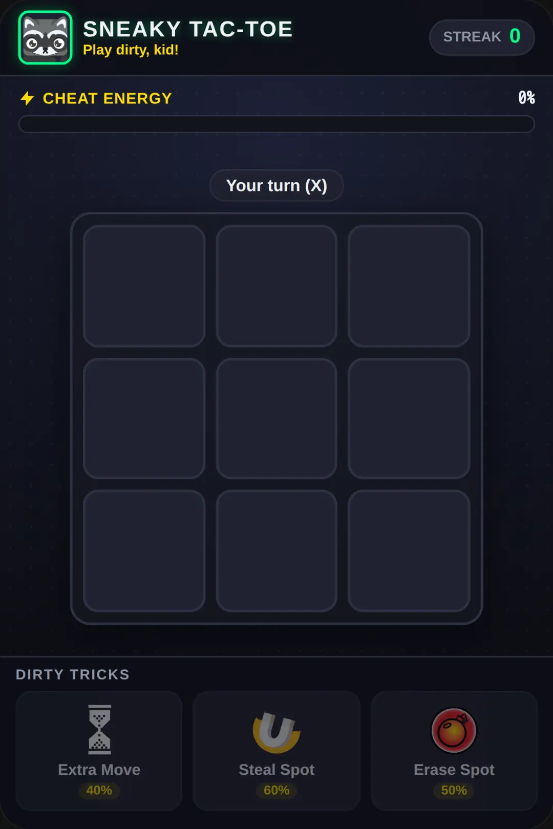 Sneaky Tic-Tac-Toe cover