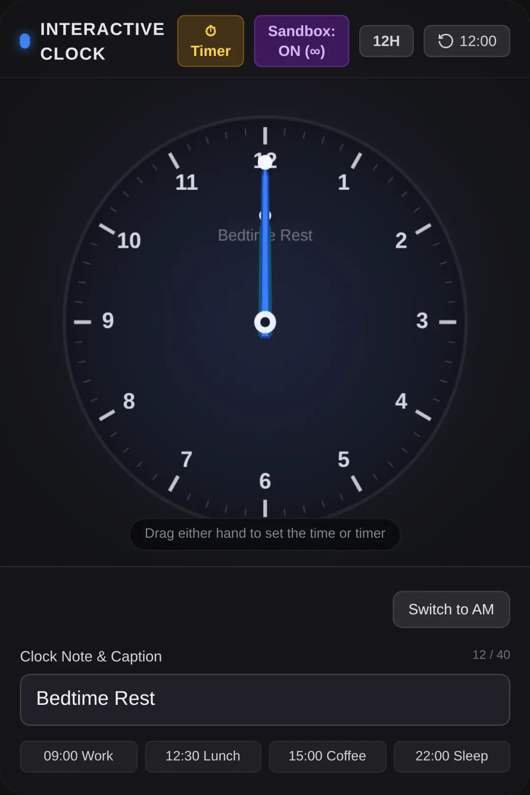 Time clock cover
