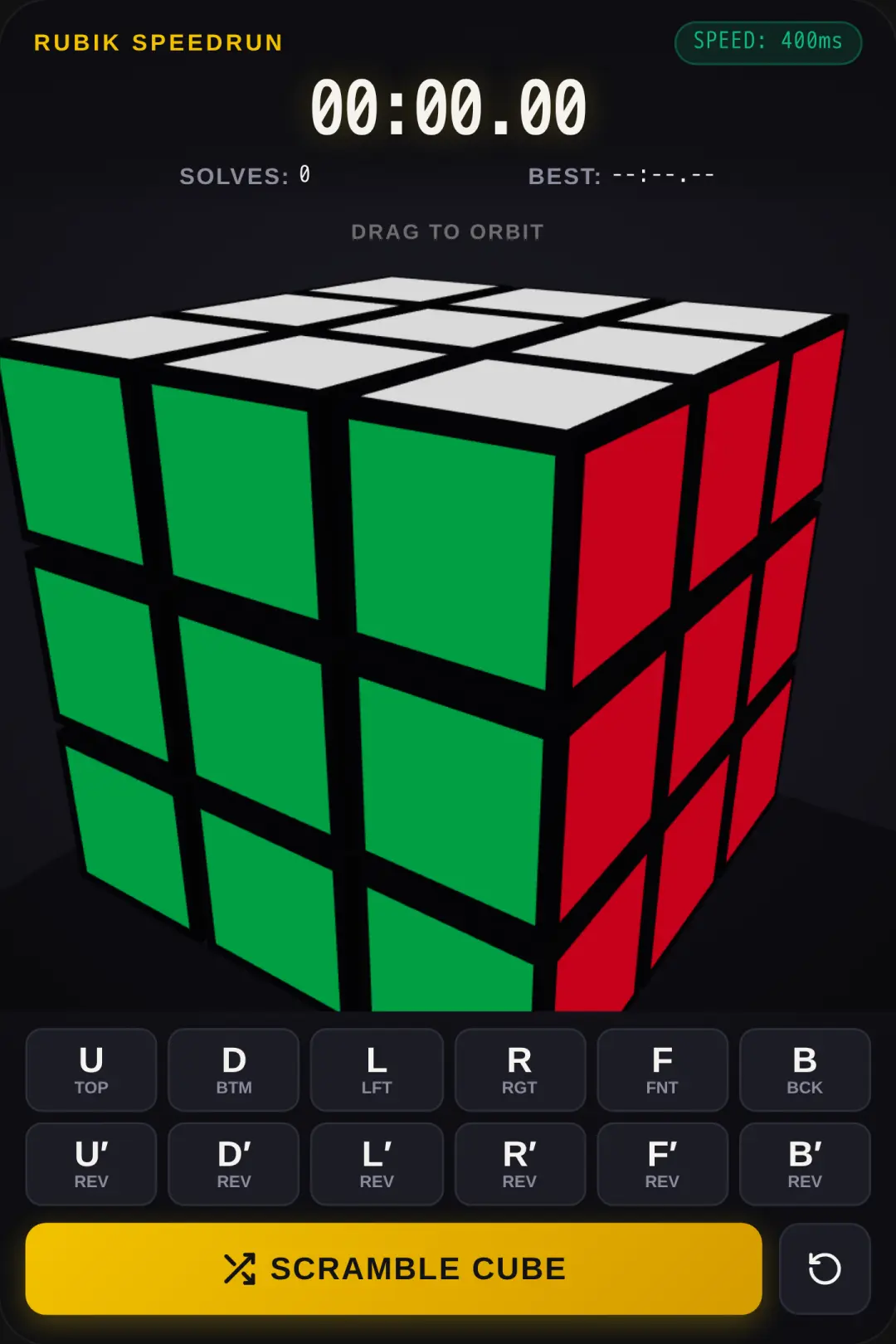 RUBIK SPEEDRUN 3D cover