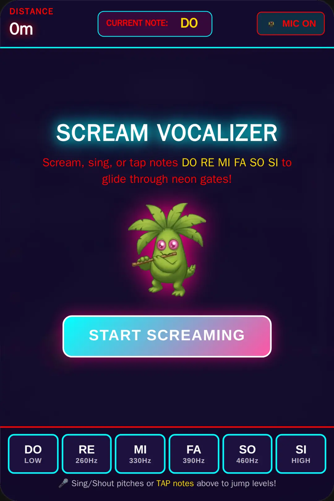 Scream Vocalizer Fun game....... cover