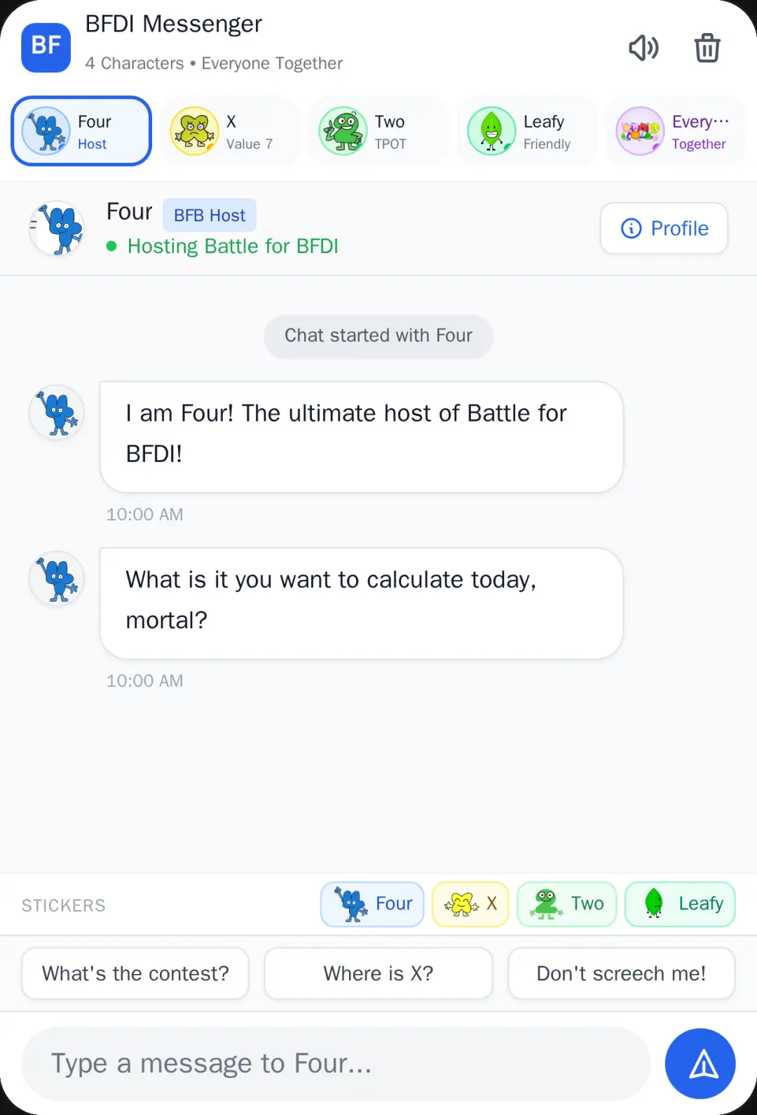 BFDI Messenger cover