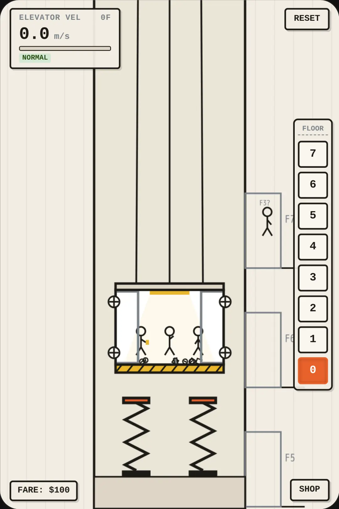 Stickman Elevator Physics cover