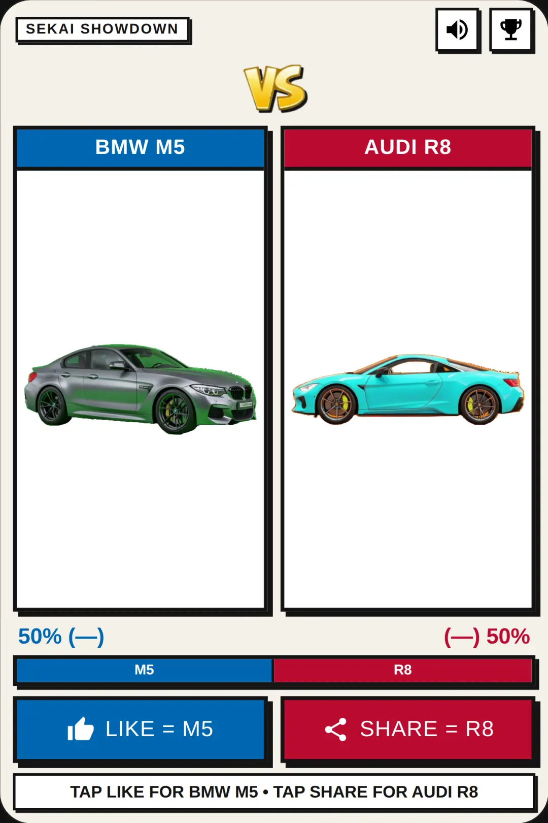 BMW M5 vs Audi R8 - Battle of Legends cover