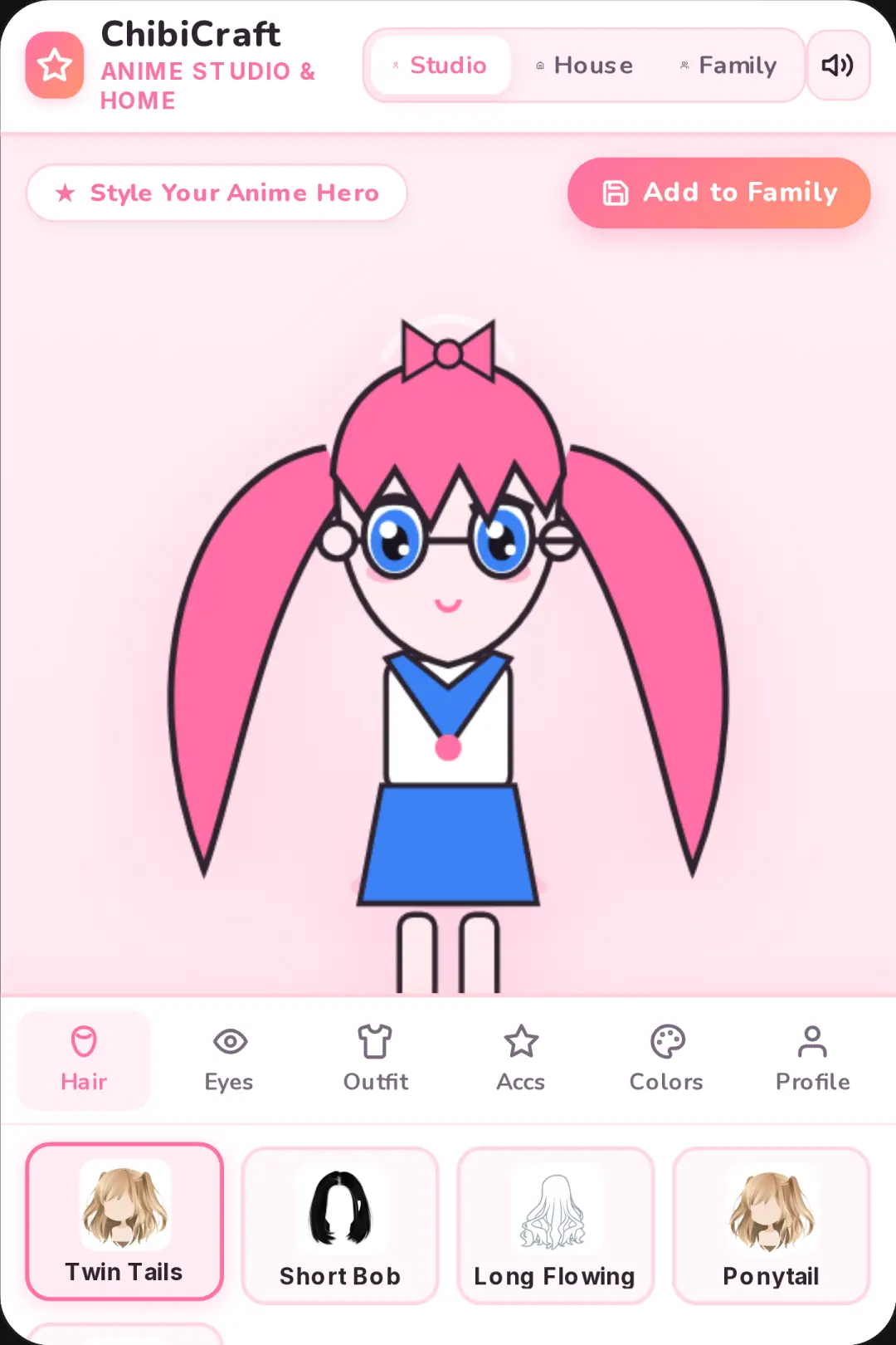 ChibiCraft Anime Studio & Family Home cover