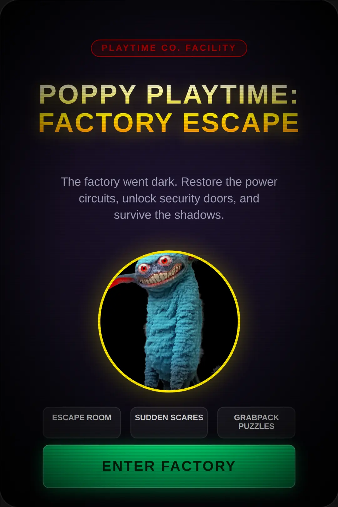 Poppy Playtime: Factory Escape cover