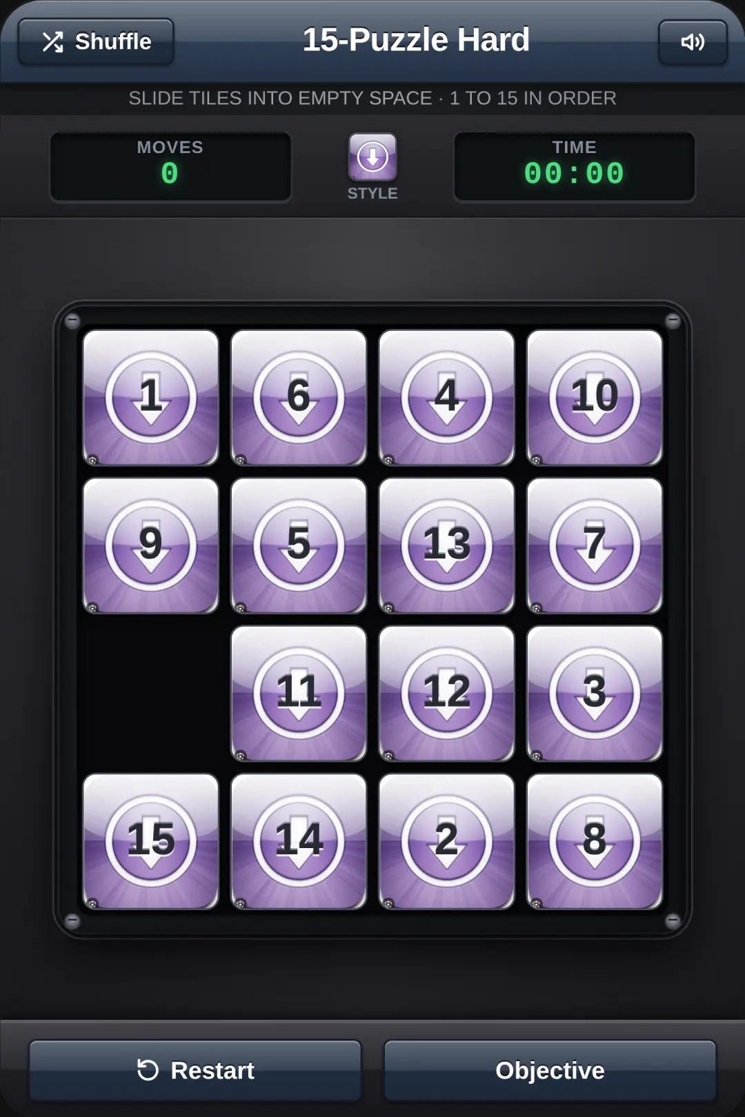 15 Puzzle iOS 6 cover